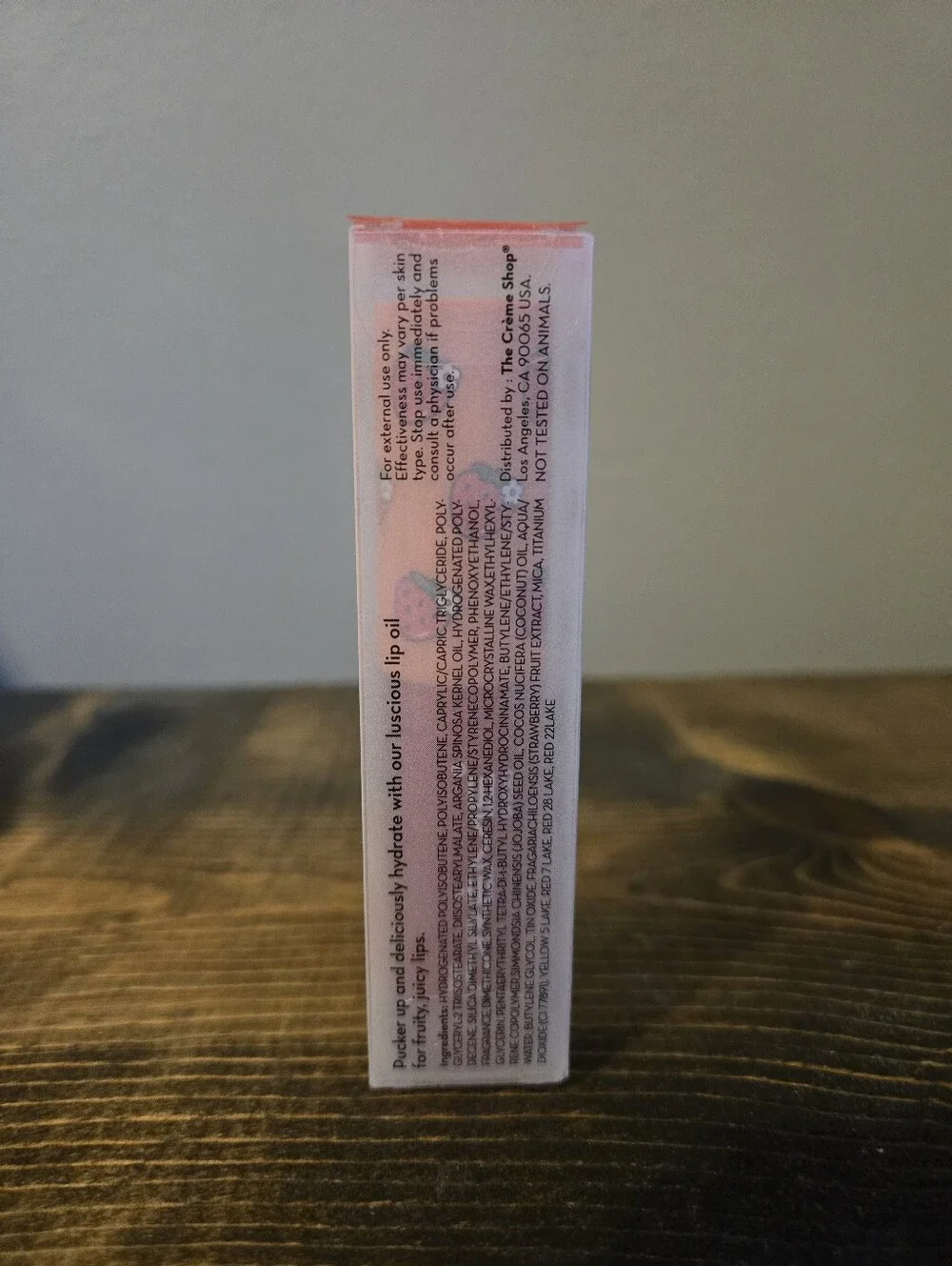 Set Of 4 The Creme Shop Luscious Lip Oil Strawberry Jelly
